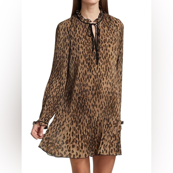 Veronica Beard Luvie Leopard Dress Sz 10 - Picture 3 of 9